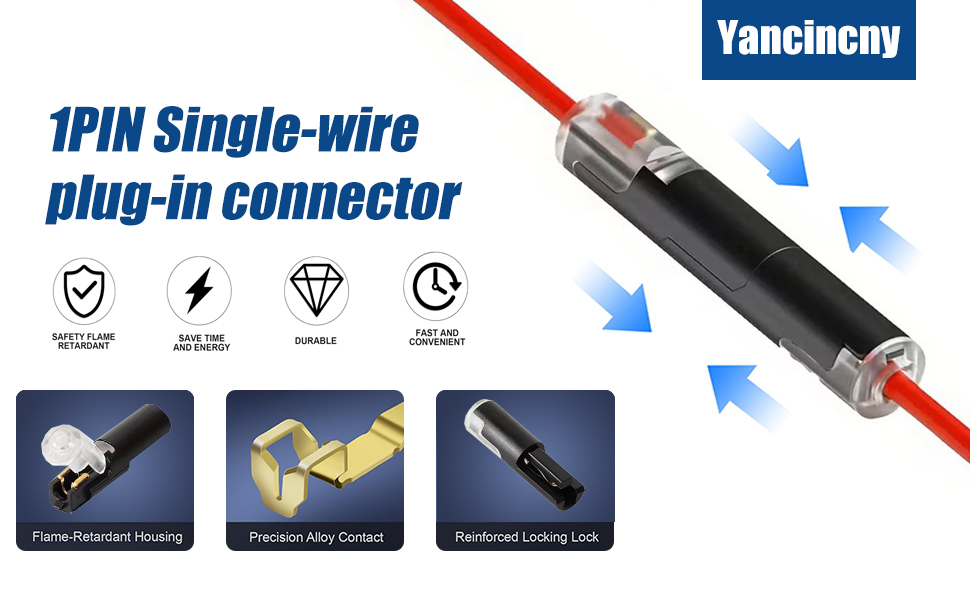 single wire plug in connector