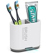 Toothbrush Holders for Bathrooms Countertop Organizer, Kids Electric Toothbrush and Toothpaste Ho...