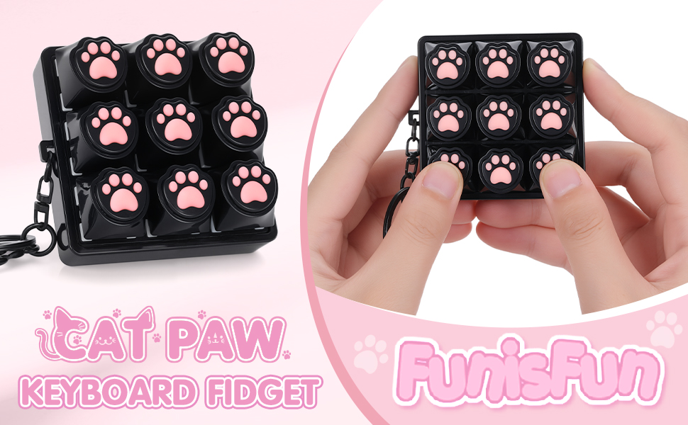Cat Paw Keyboard Fidget Toys