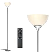 PESRAE Floor Lamp, Remote Control with 4 Color Temperatures, Torchiere Floor lamp for Bedroom, St...