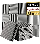 FONESO Acoustic Panels High Density Soundproof Foam Panels for Walls, Sound Absorbing Panels, Aco...