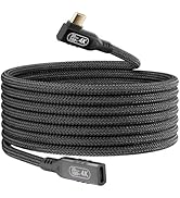 KMMXXCPM 20 Gbps USB-c Right Angle Extension, USB c Male to Female 16.5ft, 4K Extended Cord Exten...