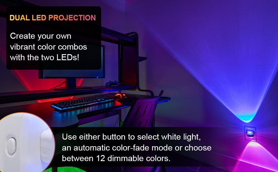 Dual LED Projection
