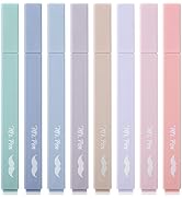Mr. Pen- Aesthetic Highlighters, 8 pcs, Chisel Tip, Morandi Colors, No Bleed Bible Highlighter Pa...