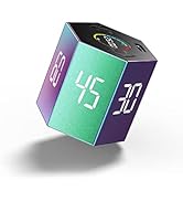 Ticktime Pomodoro Timer Cube, Hexagon Productivity Timer, Pause &amp; Resume, Silent, Vibrate &amp; Adjus...