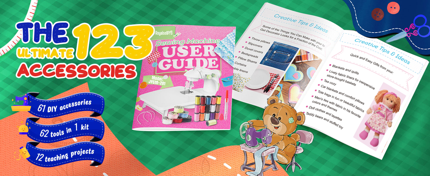 Mini Sewing Machine with Accessories Kit
