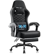 LEMBERI Gaming Chair, Fabric Big and Tall Video Game Chairs for Adults with Footrest,Racing Style...