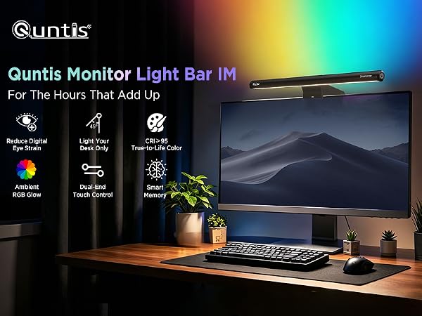 monitor light bar wtih backlight