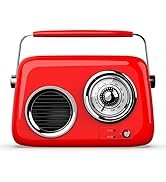 Portable FM Shortwave Radio,Vintage Bluetooth Speaker with Radio FM.Retro Bluetooth Speaker with ...