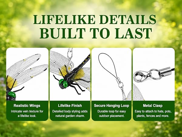 dragon fly clips for bugs repellent