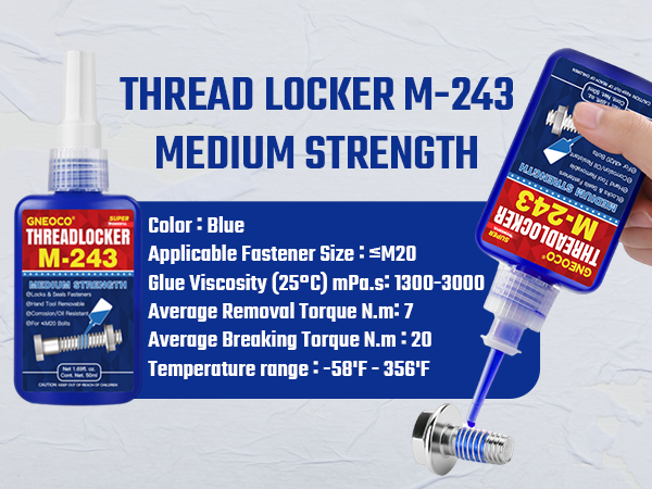 blue threadlocker M243