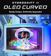 Lian Li Hydroshift II OLED Curved 360TL RGB Liquid CPU Cooler - 360mm AIO - 3x120mm TL Fans - Adj...