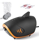 HITOP 110GPH Powerful Aquarium Air Pump: Quiet 2-outlets Aquarium Aerator, Adjustable Fish Tank A...
