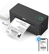 Bluetooth Thermal Label Printer 4X6 - Wireless Shipping Label Printer for Small Business & Packag...