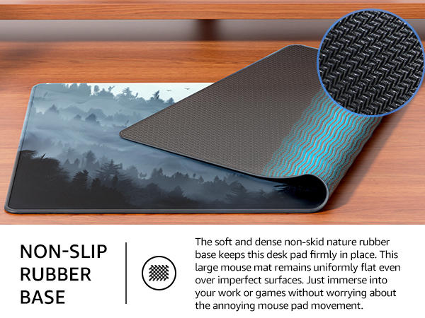 non-slip rubber base