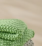 BEDELITE Green Throw Blanket Chunky Cable Knit Cozy Blanket for Couch,Super Soft Woven Blanket fo...