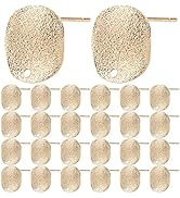 Milisten 30pcs Stainless Steel Earrings Posts Round Blank Peg Earrings Posts Flat Pad Ear Compone...