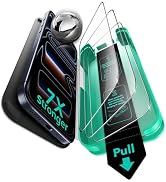 ESR 3 Pack 9H+ Glass for iPhone 17 Pro Max Screen Protector, [Military-Grade Shatterproof], with ...