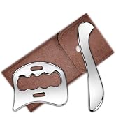 2-in-1 Stainless Steel Gua Sha Muscle Scraper Tool, Myofascial Scraping Tools for Physical Therap...