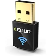 EDUP 2 in 1 Mini USB Bluetooth 5.4 WiFi 6 Adapter AX600M for PC, Plug and Play, Wireless USB Netw...