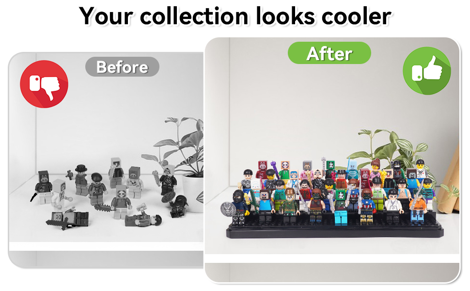 lego minifigure stand