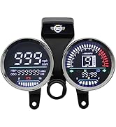 Motorcycle Speedometer Digital Speedometer for Motorcycle MPH Moto Gauge Cluster with Tachometer ...