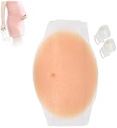 Artificial Baby Bump, Lifelike Small Pregnancy Belly Silicone Pregnant Belly with Straps for Cost...