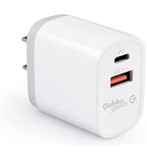 Gabba Goods 18W USB C Wall Charger, Dual Port Fast PD+Quick Charge 3.0 Block Plug Compatible with...