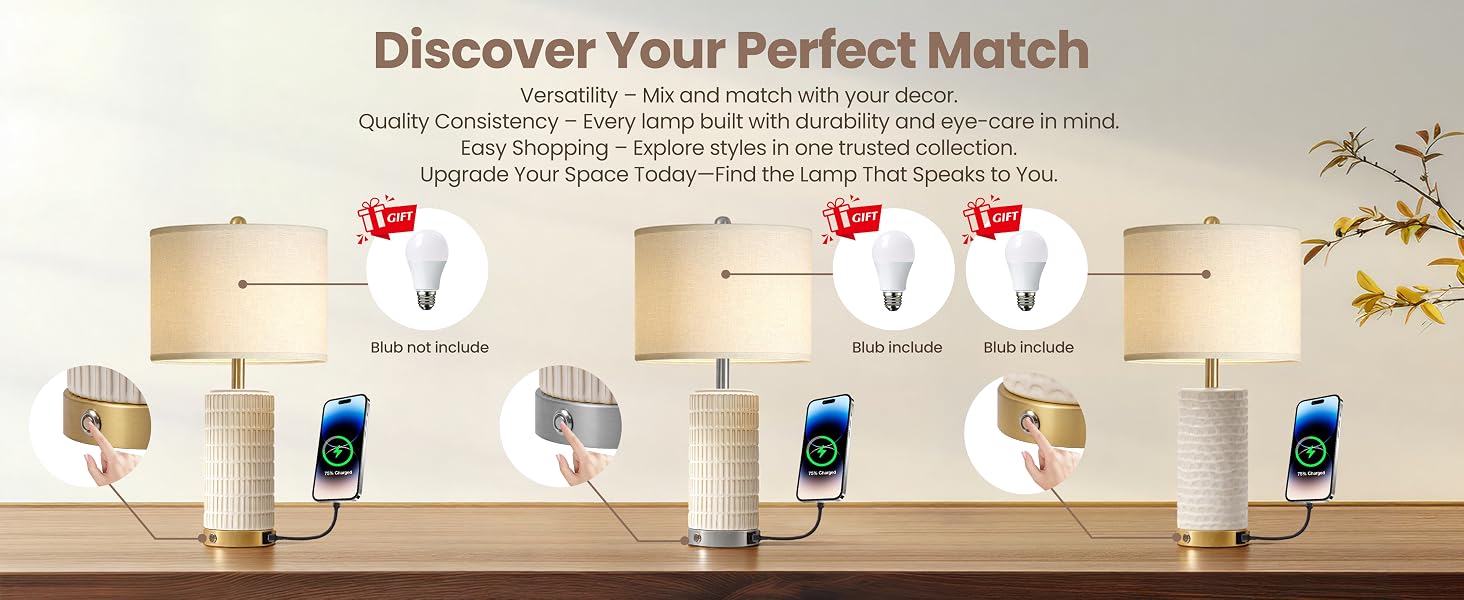 Table lamp set of 2