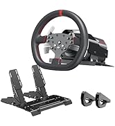 PXN V10 Ultra Direct-Drive Racing Wheel, 3.2Nm Real Force Feedback, Adjustable Throttle and Brake...