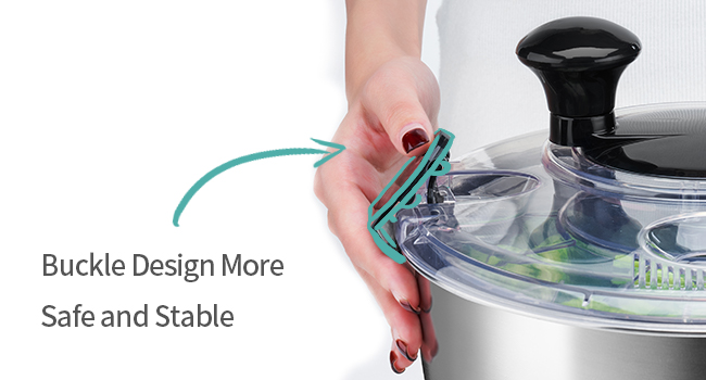 salad spinner stainless steel