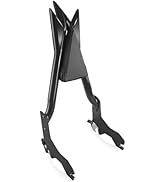 Harvards Chrome Custom 26”Tall Adjustable Sissy Bar Docking for Harley Davidson 2018-2024 Low Rid...