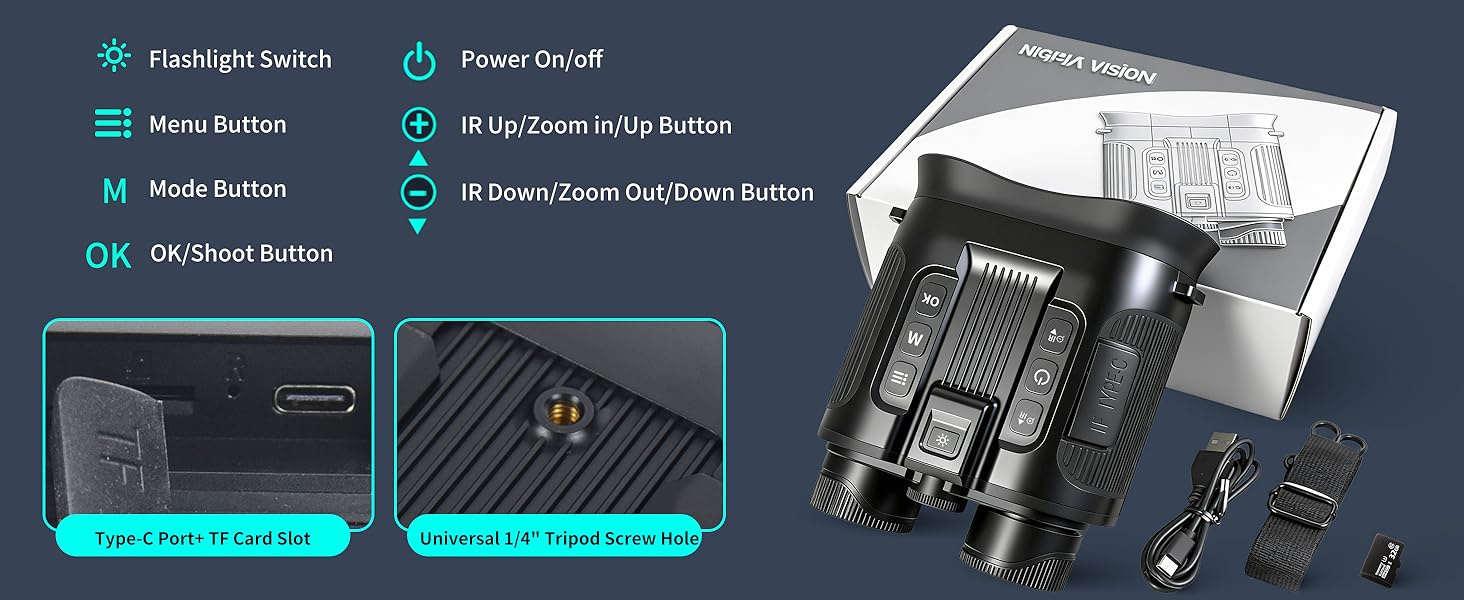 Infrared Vision, Infrared Binoculars for Hunting, Camping &amp;amp; Security