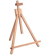 Falling in Art Beechwood 25’’ Tabletop Easel Display Stand for Painting- Holding Canvas Up to 22 ...