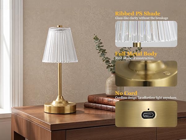 rechargeable table lamp cordless