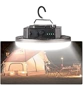 Transparent Portable Rechargeable LED Camping Lights,Waterproof Outdoor Light with 5000Lm,Super B...
