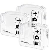 Lermende 3pcs TSA Approved Toiletry Bag For Women, Travel Toiletry Bag for Men, Airport Carry On ...
