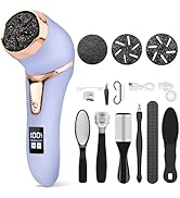 Callus Remover for Feet (with Dander Vacuum), Portable Pedicure Kit Foot File Callus Remover, Rec...