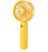 Mini Hand Held Portable Fan, Small Personal Battery Operated Fan Lash Fan Quiet usb Rechargeable ...