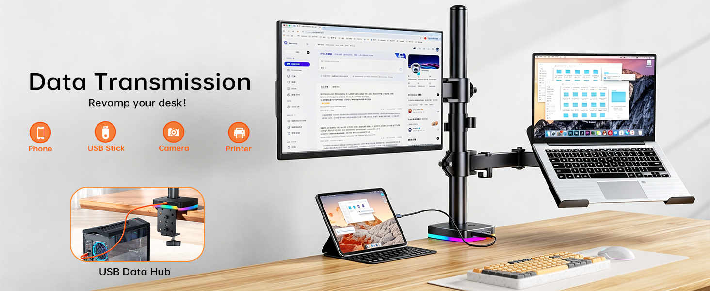 RGB Laptop &amp;amp; Monitor Stand