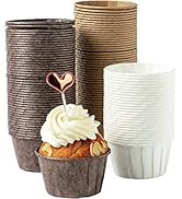 Katbite Parchment Cupcake Liners Standard Size 150PCS, Christmas Cupcake Liners, Muffin Baking Li...