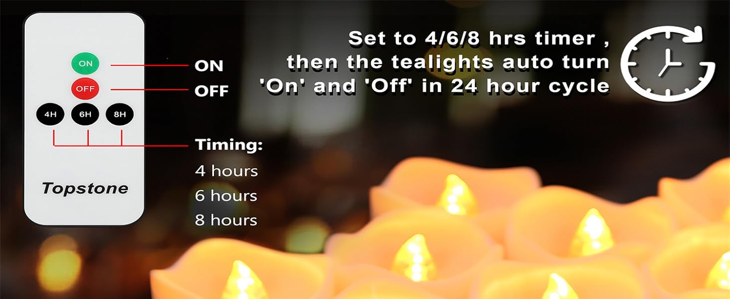 tea light candles with remote and timer for Christmas halloween wedding table centerpiece