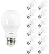 Linkind Dimmable A19 LED Light Bulbs, 60 Watt Equivalent, E26 Base, 2700K Soft White, 9.5W 800 Lu...