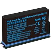 Jakoly 2800mAh Battery for Insta360 X5, High Capacity Rechargeable Battery with 135min Runtime, C...