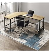 Kuyal Office Chair Mat for Hardwood Floor, 48 x 60 inches Computer Gaming Chair Mat, Low Pile Car...