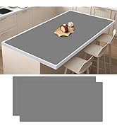 2Pack Large Silicone Mats for Kitchen Counter, 48''x24''(120cmx60cm) Heat Resistant Mat for Kitch...