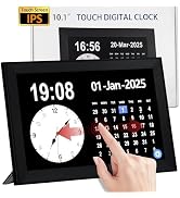 YUYIALARM 10.1 Inch Touchscreen Digital Calendar, Smart Calendar Electronic Family Planner for Sc...