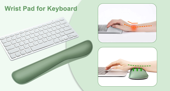 Ergonomic Mouse Pad and Keyboard Wrist Rest