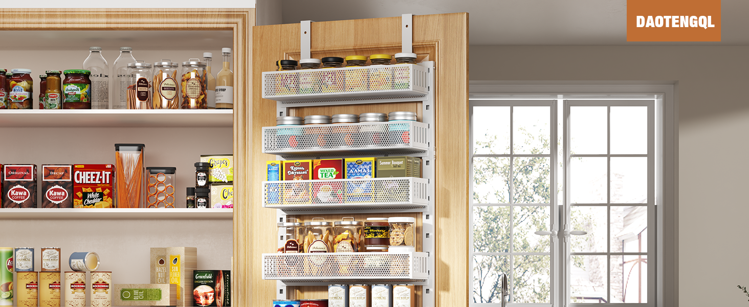 over the door pantry organizer rack
