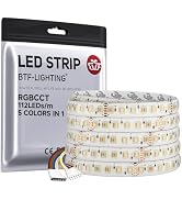 BTF-LIGHTING Higher Density RGBCCT 5 Colors in 1 LED 5050SMD RGB+ Tunable Color Temperature 2700K...